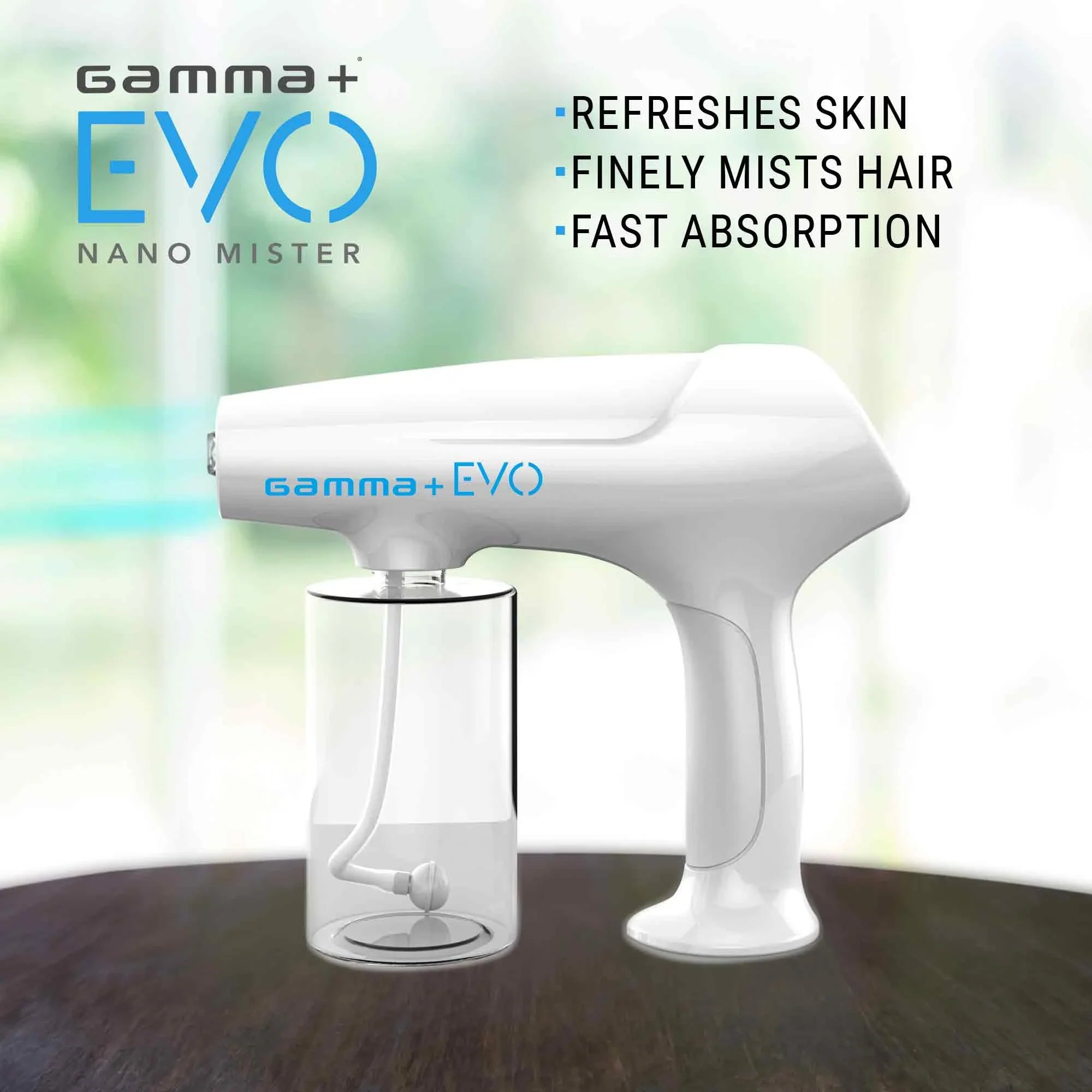 Gamma+ EVO Nano Mister Portable Refresh Mist Hair Skin Surface Barber Sprayer