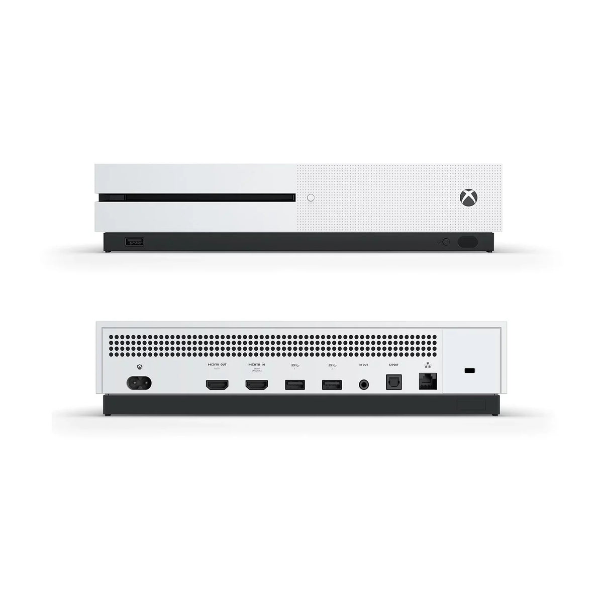 Used Xbox One S Console with Xbox One Wireless Controller 500GB - Columbia, White