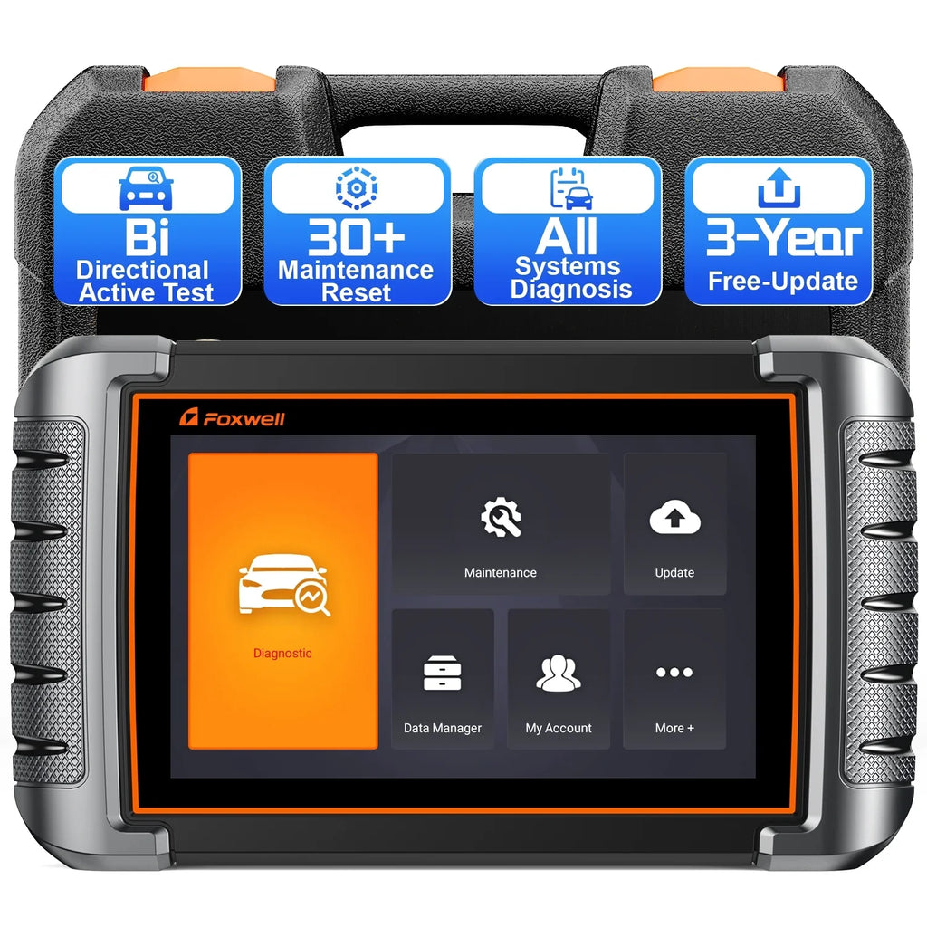 Foxwell NT809 OBD2 Scanner Automotive Bi-Directional Scan Tool Active Test All System 30+ Reset Code Reader