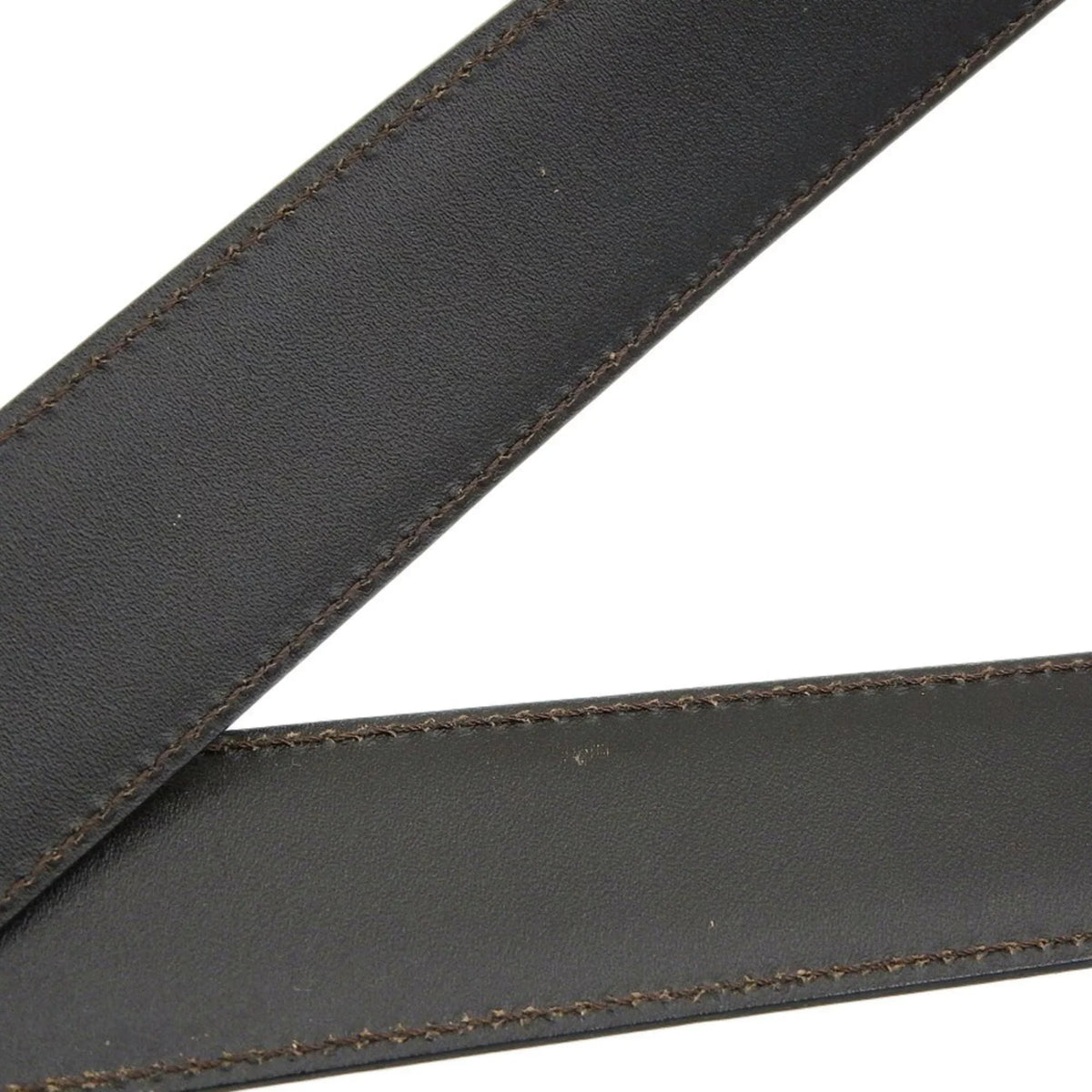 Pre-Owned Cartier CARTIER Happy Birthday Waist Belt Leather Black L5000405 (Good)