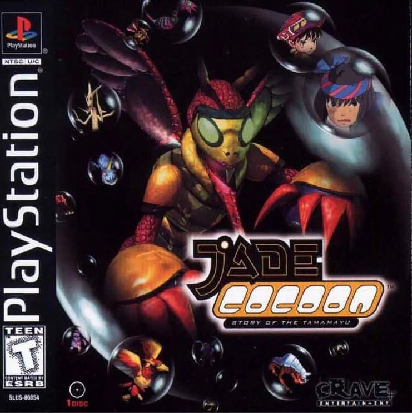 Restored Jade Cocoon: Story of the Tamamayu (Sony PlayStation 1, 1999) RPG Game (Refurbished)