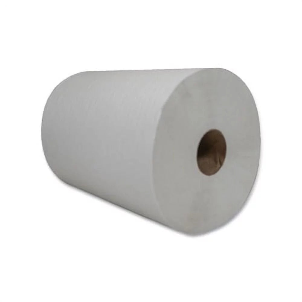 MORCON TISSUE 10 Inch Roll Towels 1-Ply, 10" x 800 ft, White, 6 Rolls/Carton