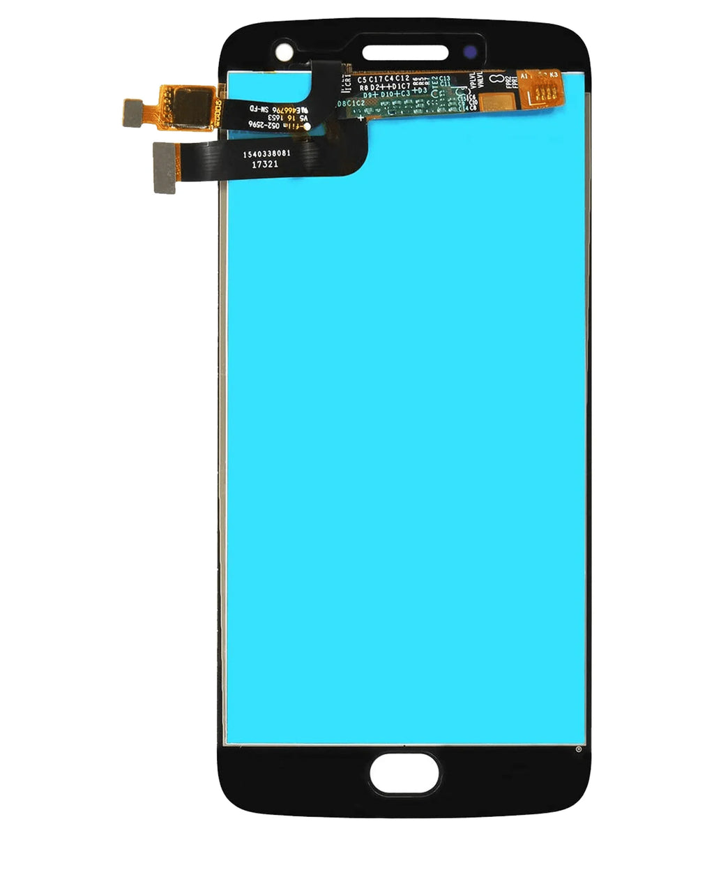 Replacement LCD Assembly Without Frame Compatible For Motorola Moto G5 Plus (XT1687 / 2017) (With Fingerprint Scanner) (Genuine OEM) (Black)