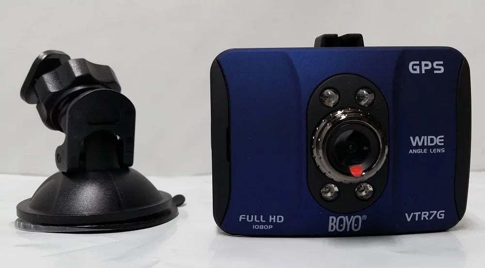 BOYO VTR7G Full HD Dash Cam "Black Box" Recorder with Built-in GPS and 2.0" LCD Display