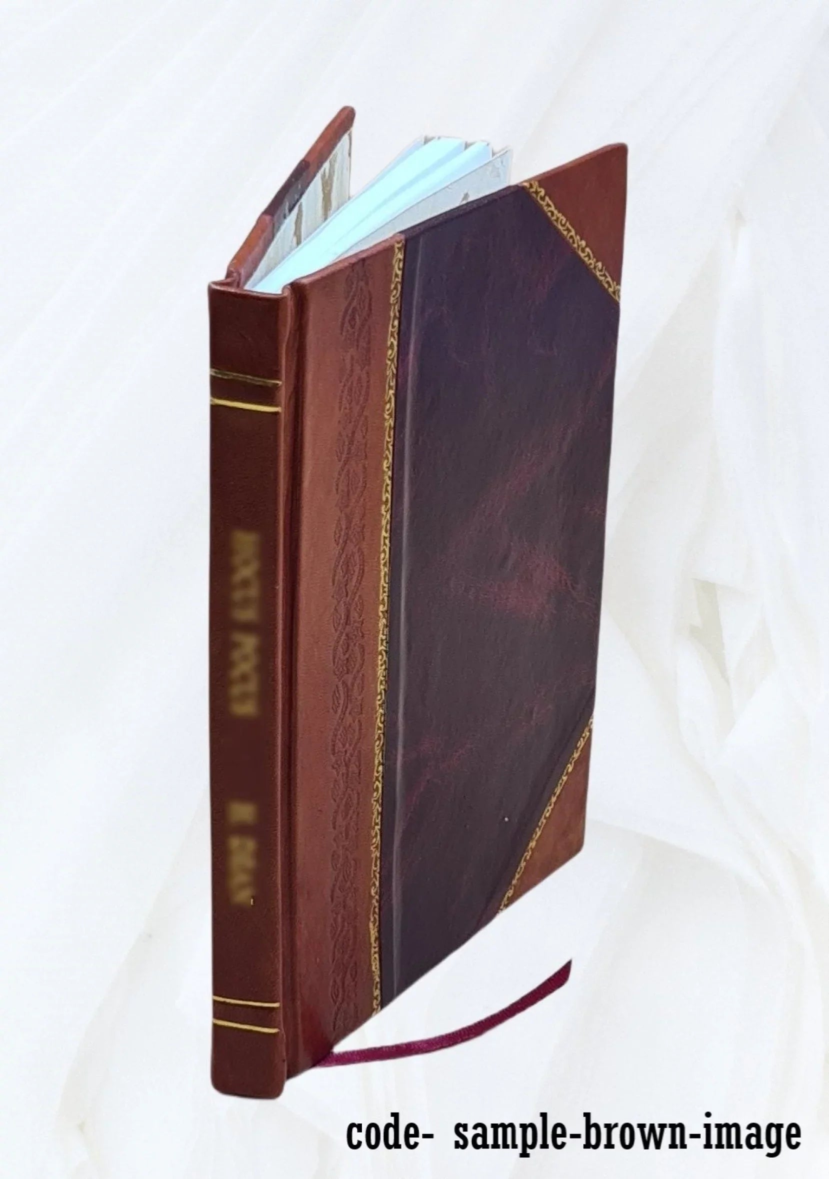 El sacristán de San Lorenzo : zarzuela en tres cuadros / por Agustín Azcona. 1847 [Leather Bound]
