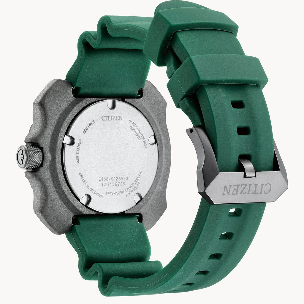 Citizen Men's Eco-Drive Promsater Dive with Super Titanium Case with Green Strap - BN0228-06W