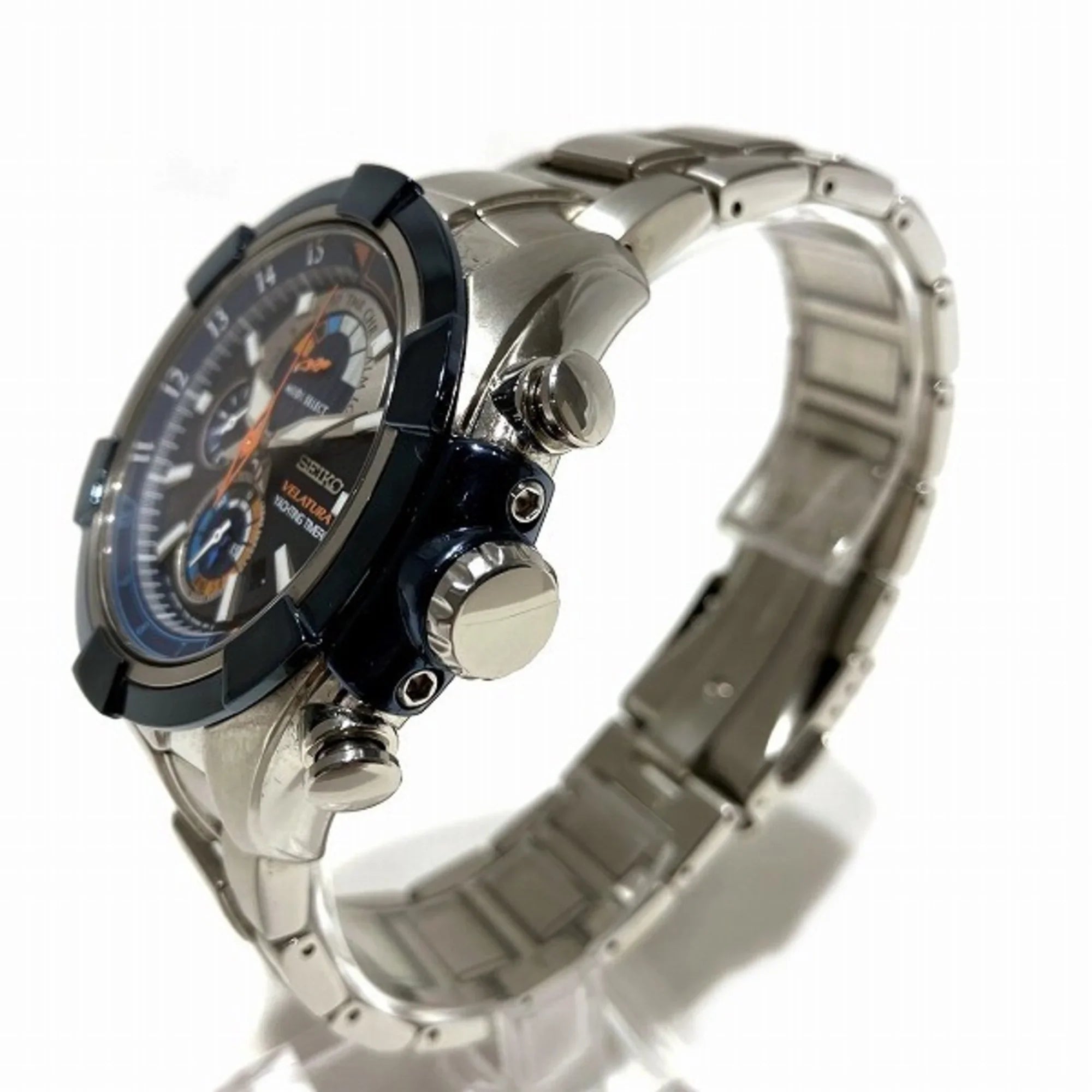 Pre-Owned Seiko Velatura Yachting Timer 7T84-0AE0 Quartz Chronograph Watch Men's (Like New)