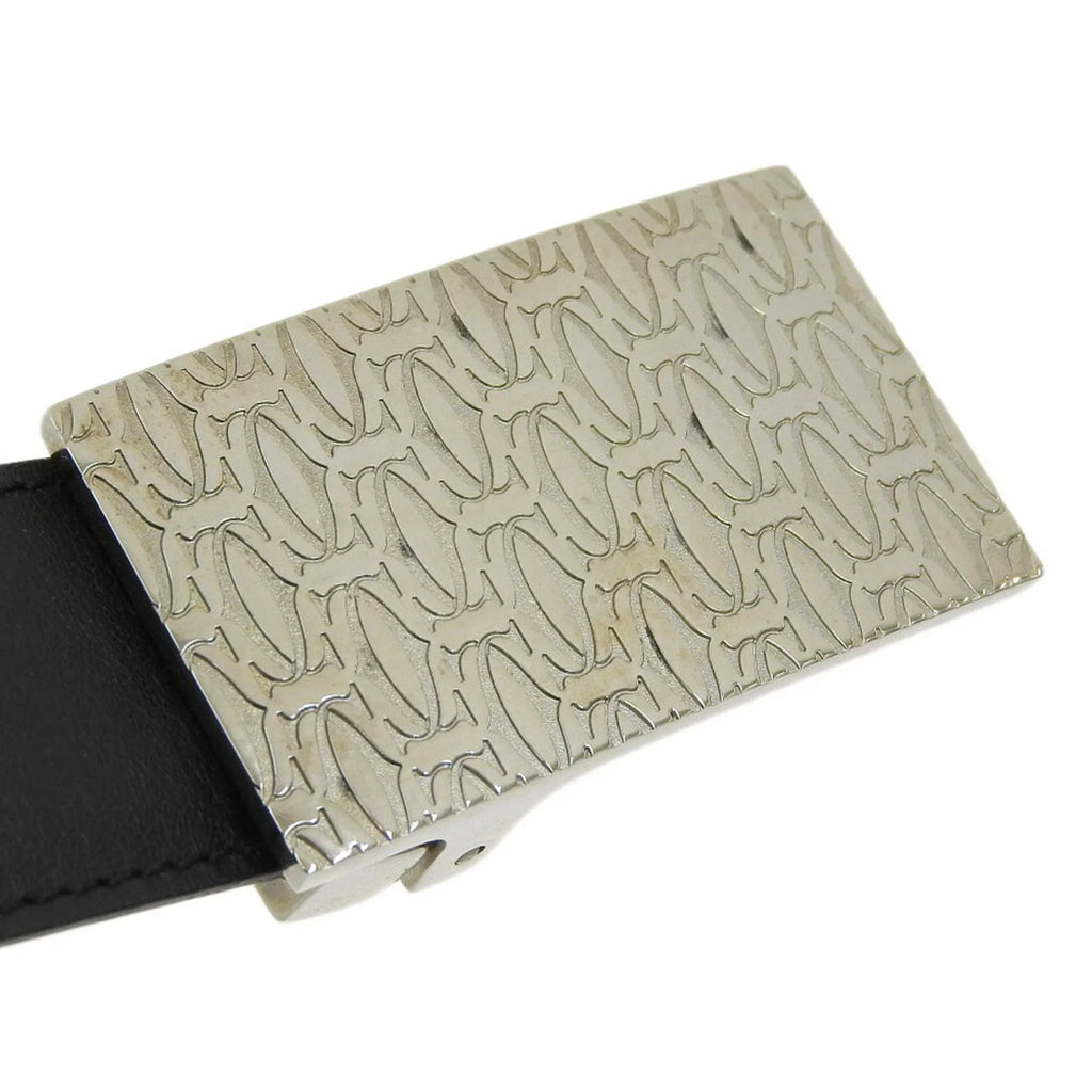 Pre-Owned Cartier CARTIER Happy Birthday Waist Belt Leather Black L5000405 (Good)