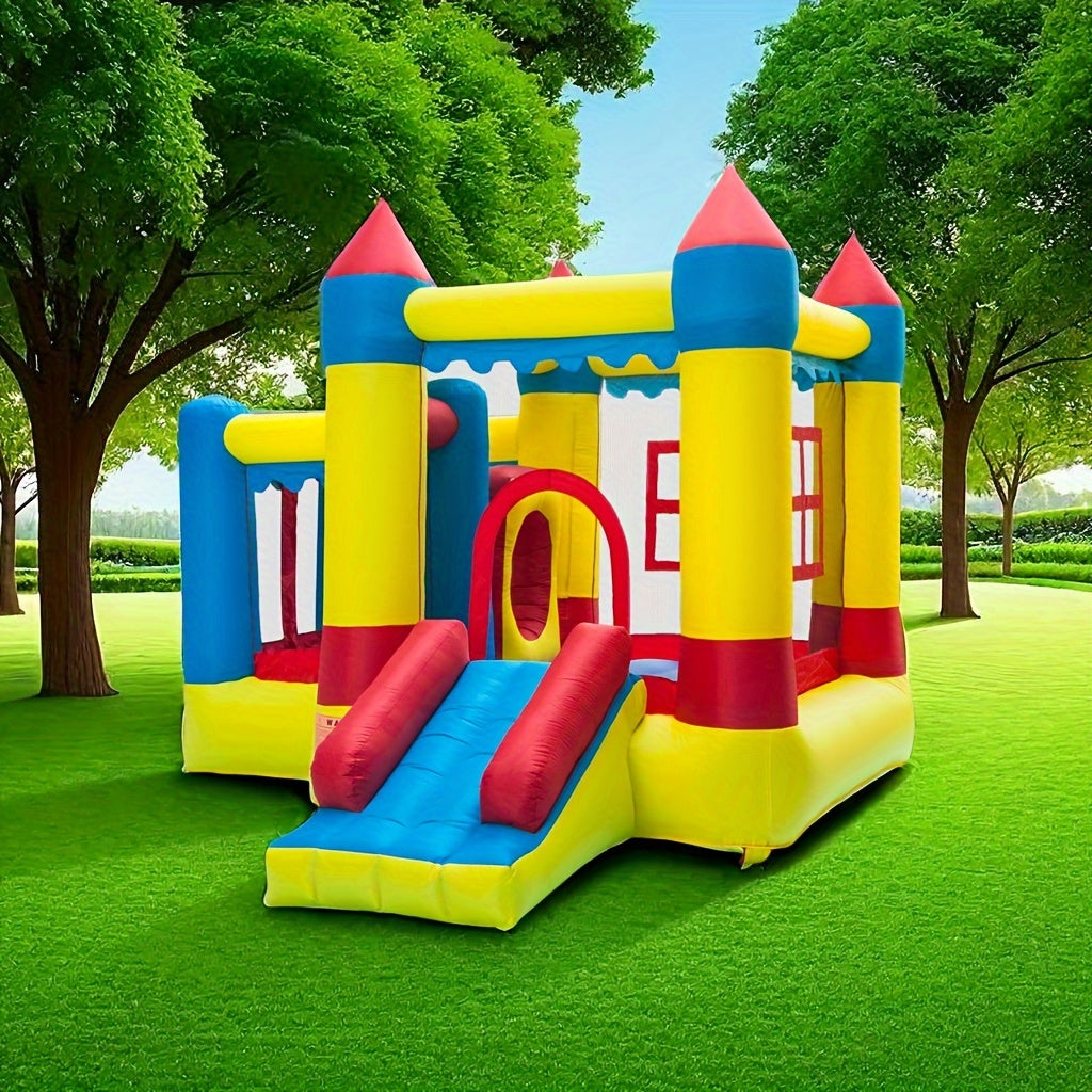 DFSDFGF32 3.2*3*2.5m 420D Thick Oxford Cloth Inflatable Bounce House Castle Ball Pit Jumper Play Castle Multicolor