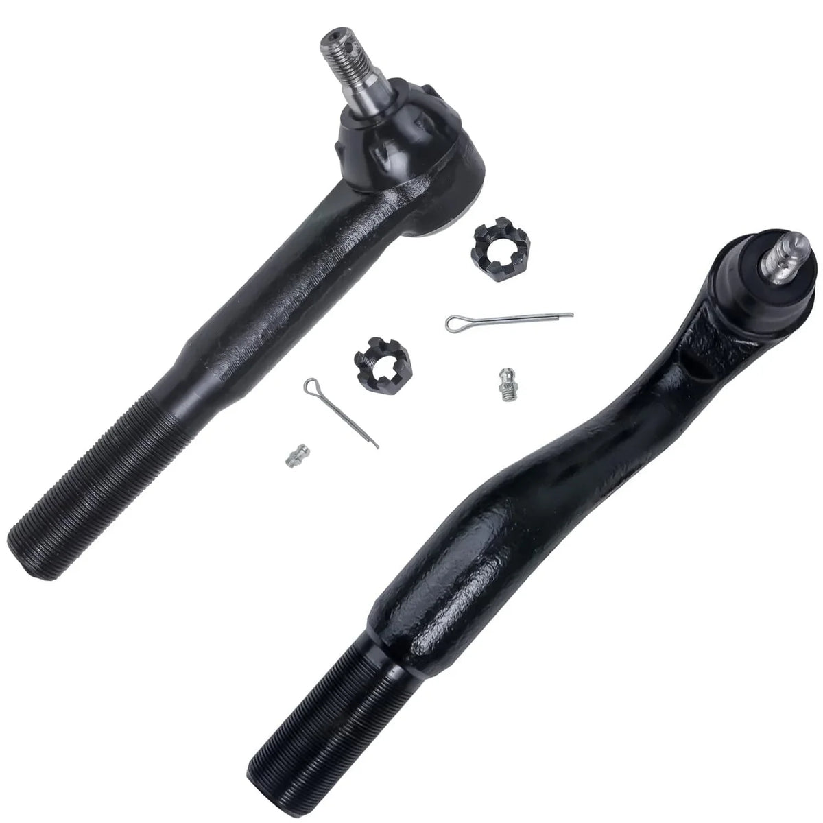 Detroit Axle - Front 12pc Suspension Kit for 4WD 00-04 Ford F-250 F-350 Super Duty, 2 Rim Bearing Hubs 4 Ball Joints 4 Tie Rods 2 Sway Bars 2000 2001 2002 2003 2004 Replacement