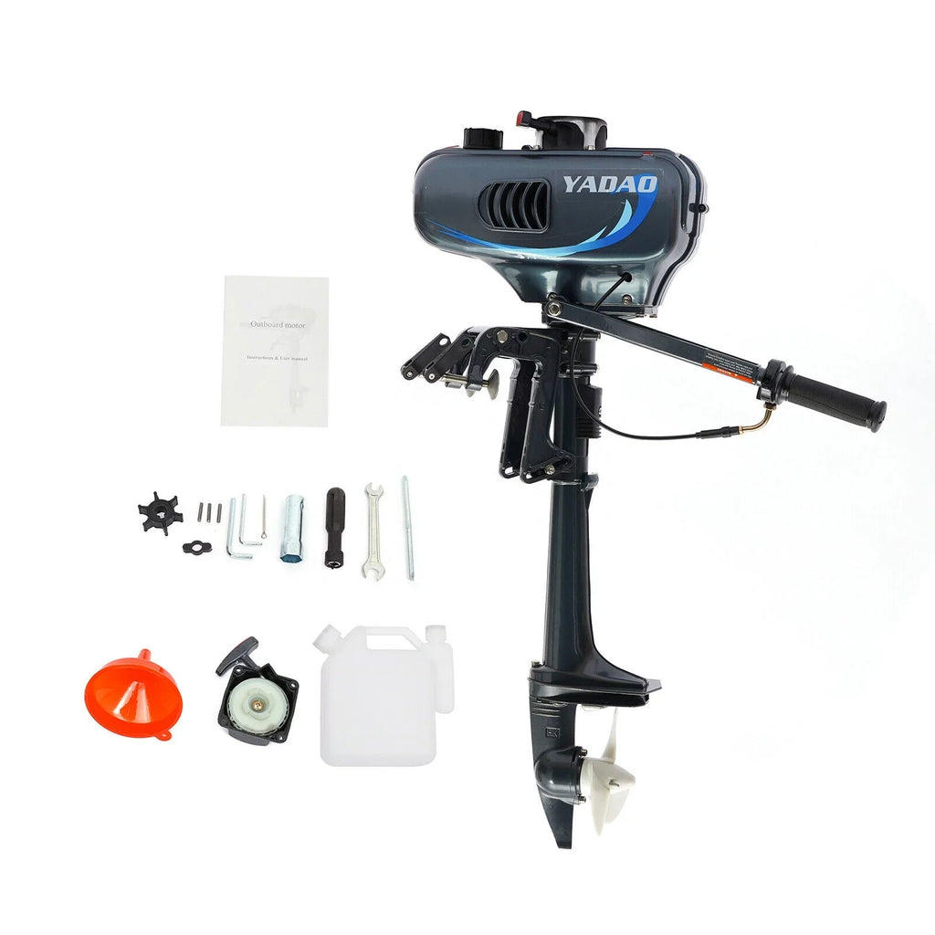 DENEST 3.5HP 2 Stroke Outboard Motor Fishing Boat Engine CDI Water Cooling 4000-5000rpm
