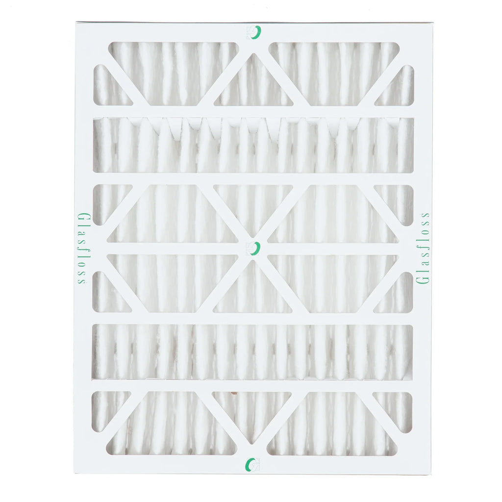 2 Pack of 20x25x4 MERV 10 Pleated 4" Inch Air Filters by Glasfloss. Actual Size: 19-1/2 x 24-1/2 x 3-3/4
