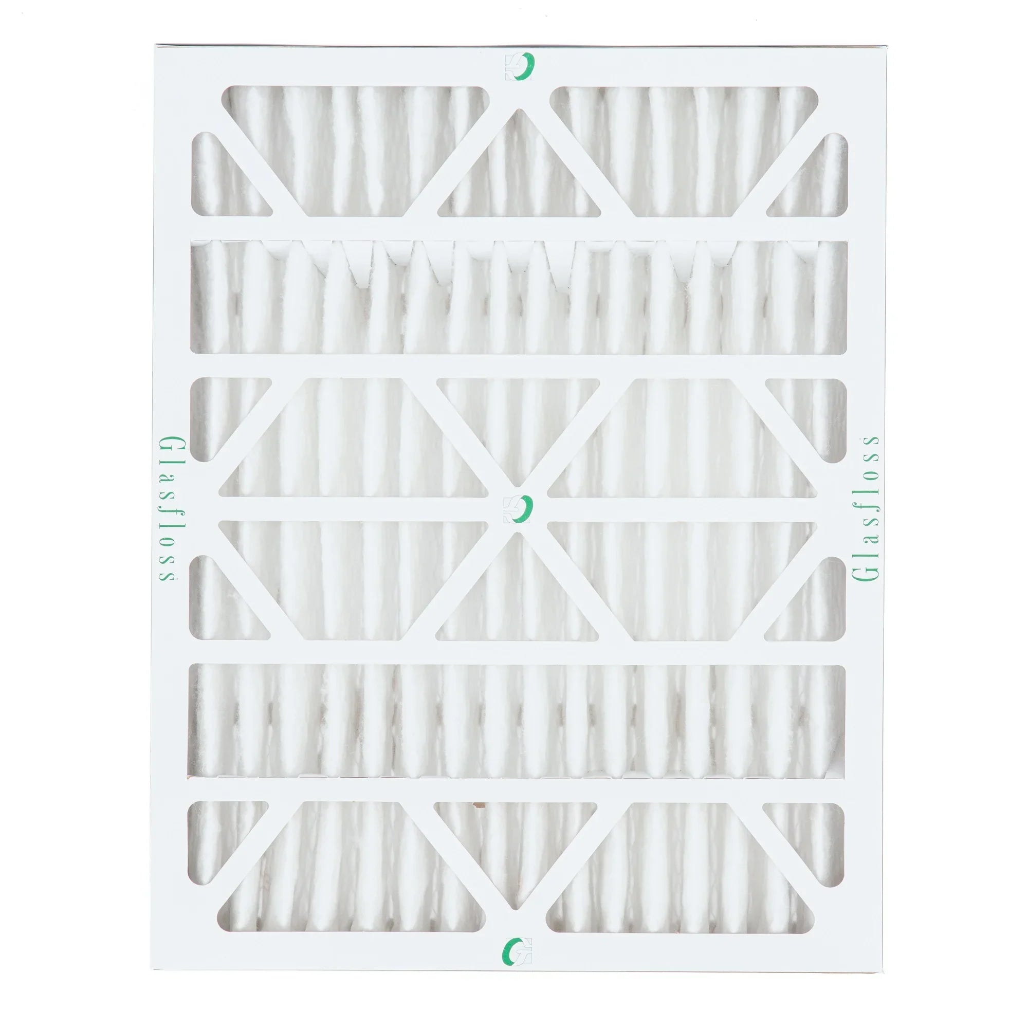 2 Pack of 20x25x4 MERV 10 Pleated 4" Inch Air Filters by Glasfloss. Actual Size: 19-1/2 x 24-1/2 x 3-3/4