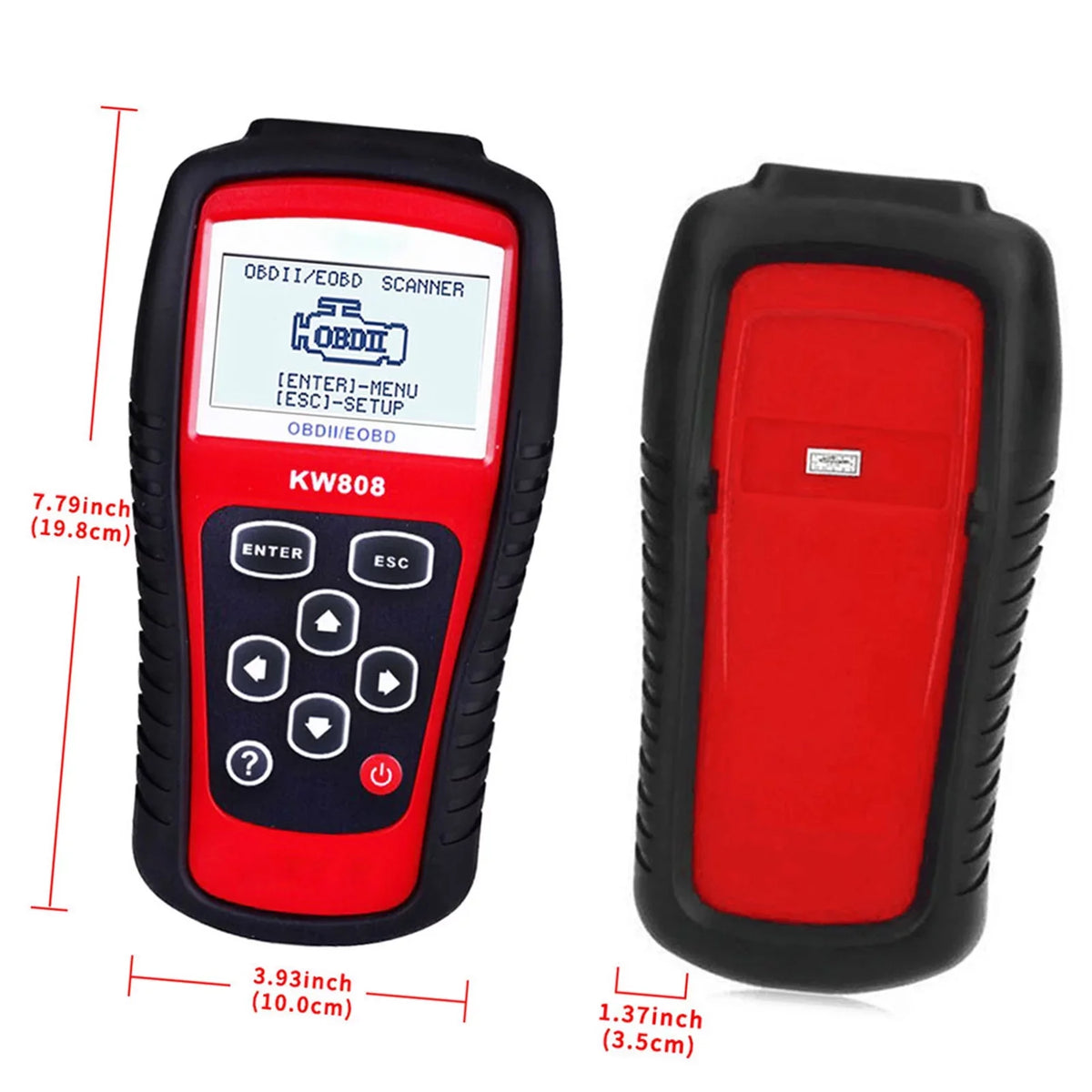OBDII / EOBD Cars Code Reader and Auto Scanner Detection Decoder KW808