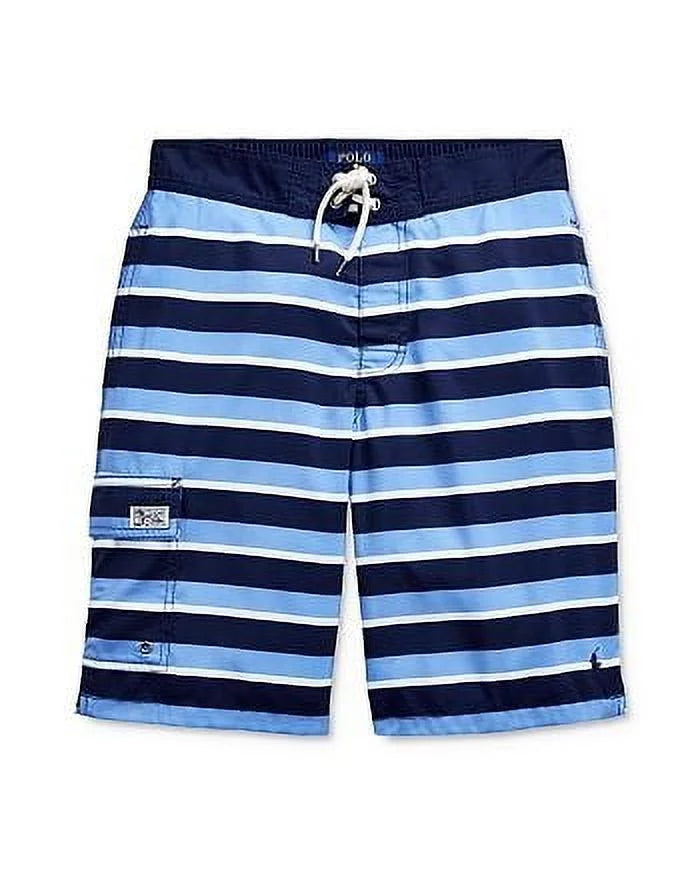 Polo Ralph Lauren BLUE MULTI Boys Kailua Striped Swim Trunk, US 5