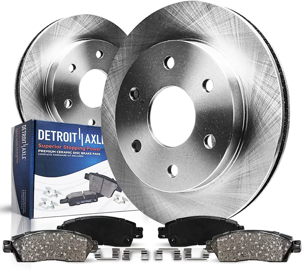 Detroit Axle - Rear Brake Kit for 2012-2020 Ford F-150 Replacement 2013 2014 2015 2016 2017 2018 2019 Disc Brake Rotors Ceramic Brakes Pads 6 Lugs : 13.70" Rotor