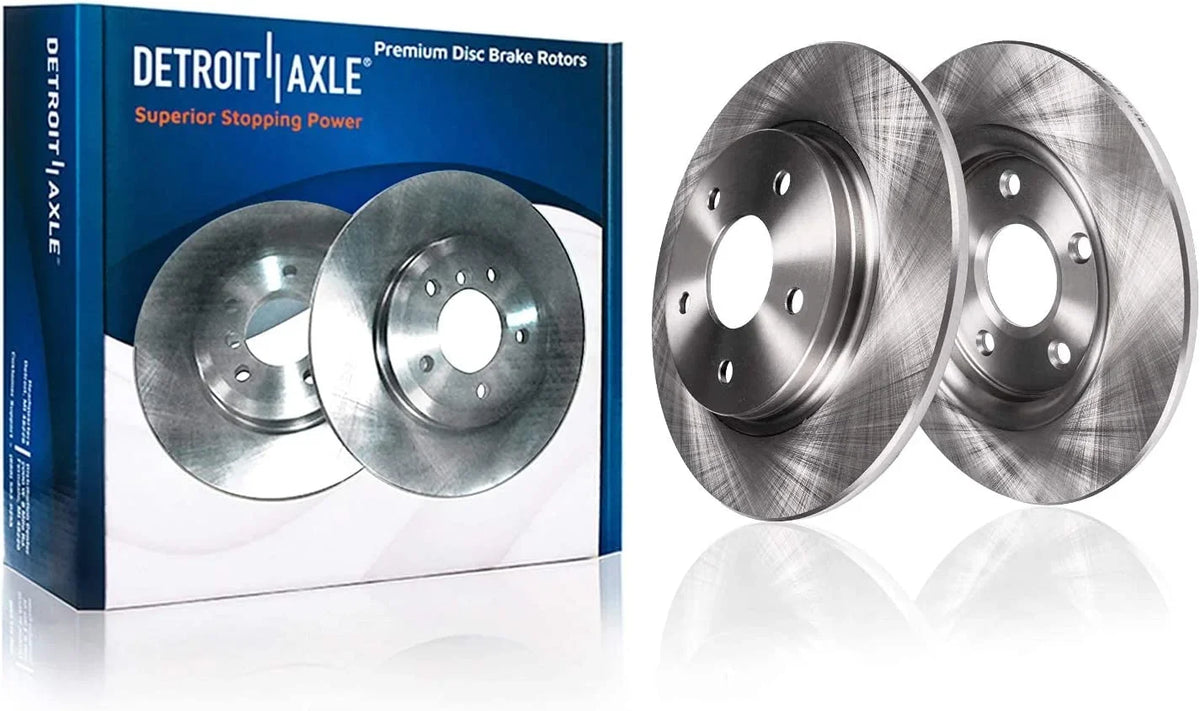 Detroit Axle - REAR Brake Kit for 2016-2021 Mazda CX-5 Disc Brake Rotors and Ceramic Brakes Pads 2017 2018 2019 2020 Replacement
