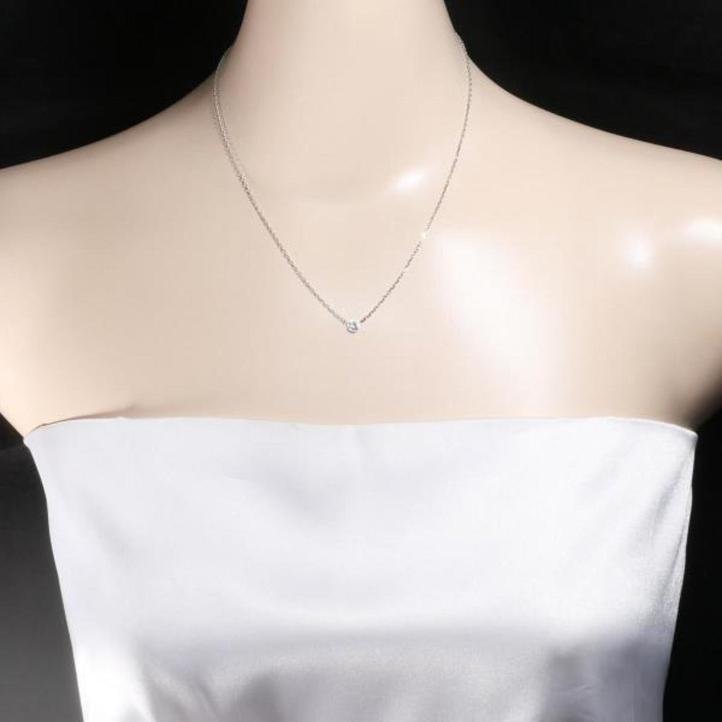 Pre-Owned Cartier D'Amour SM K18WG Necklace Diamond Total weight approx. 3.0g Approx. 41cm Similar (Good)