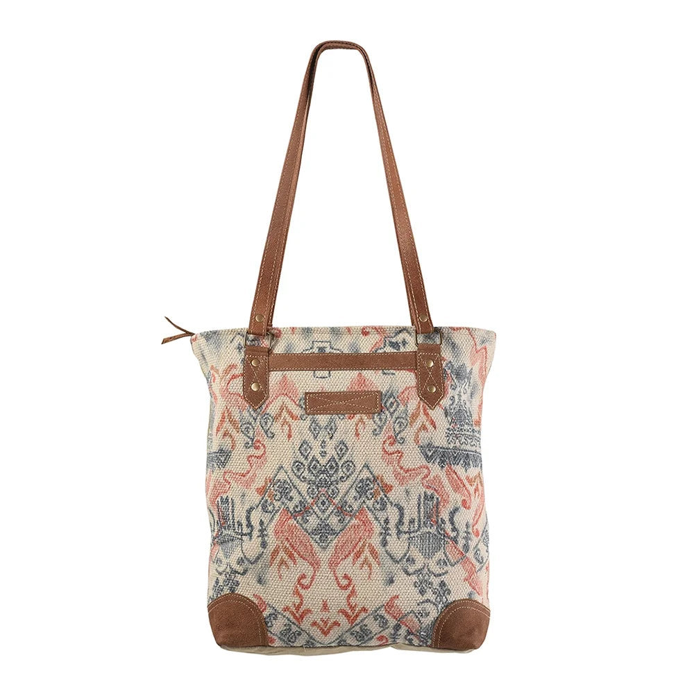 KB OHLAY KB227 TOTE Upcycled Wool Upcycled Canvas Genuine Leather women bag western handbag purse