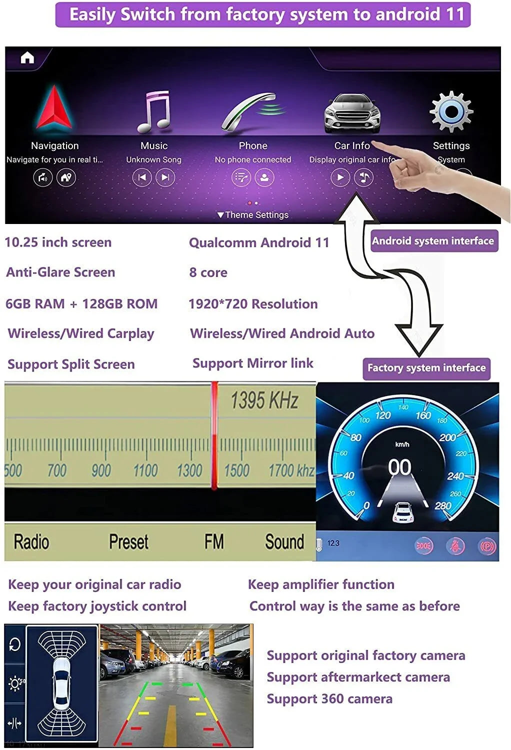 Road Top Android 12 Car Stereo 10.25" Car Touch Screen for Mercedes Benz B Class W246 2013-2015 Year Car with NTG4.5/4.7, 6GB+128GB Support Wireless Carplay & Android Auto & Mirrorlink