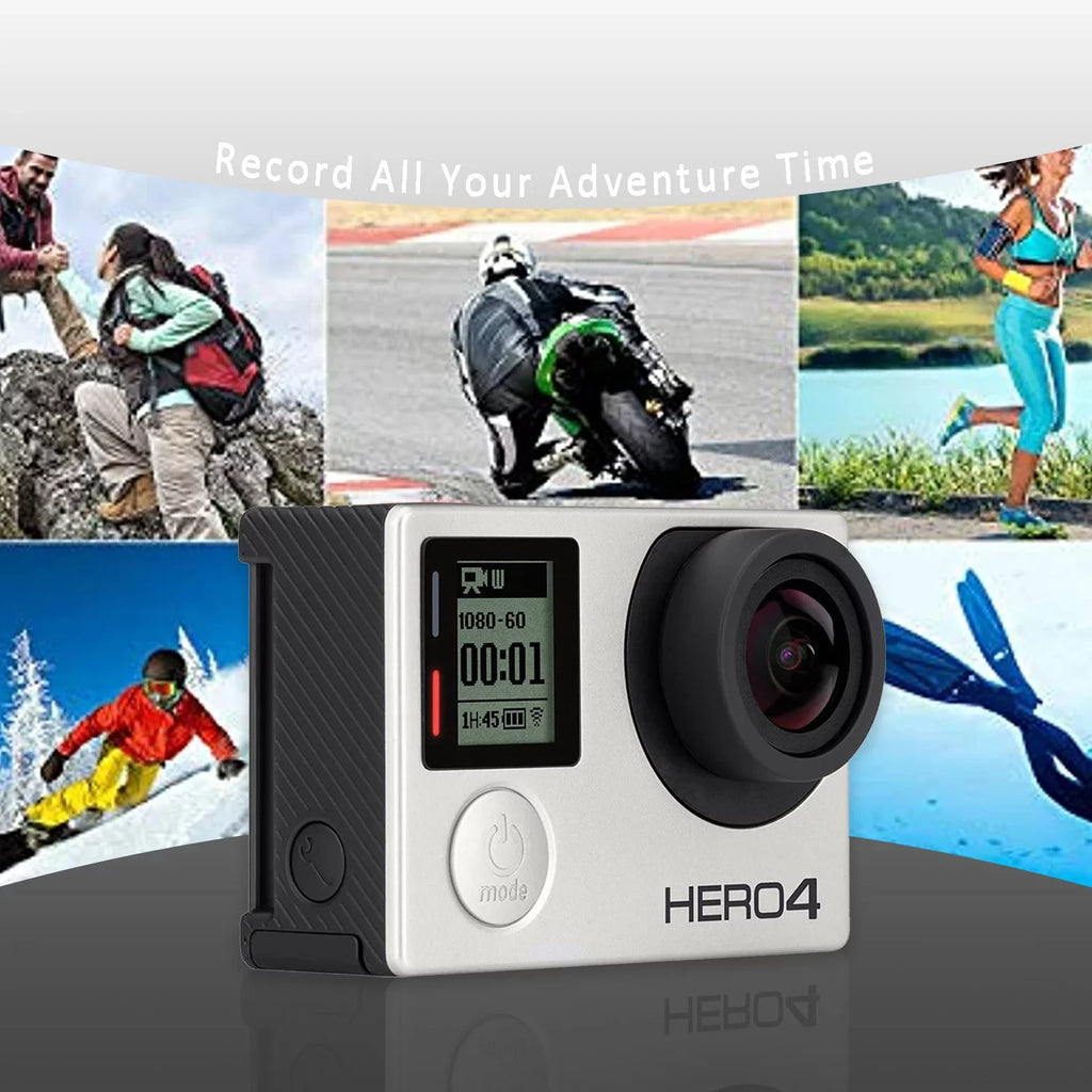 Restored GoPro Hero 4 Black Edition 12MP Waterproof Sports & Action Camera Camcorder 40m/131ft Underwater Waterproof Surf Diving Camera With Waterproof Housing Case (Refurbished)