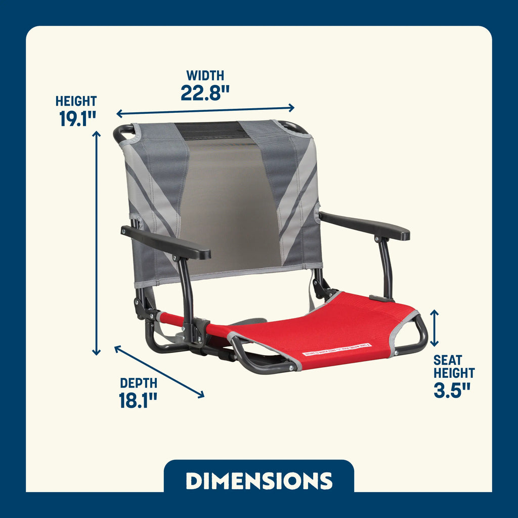 Big Comfort Stadium Chair™ with Armrests | Reserve DR56